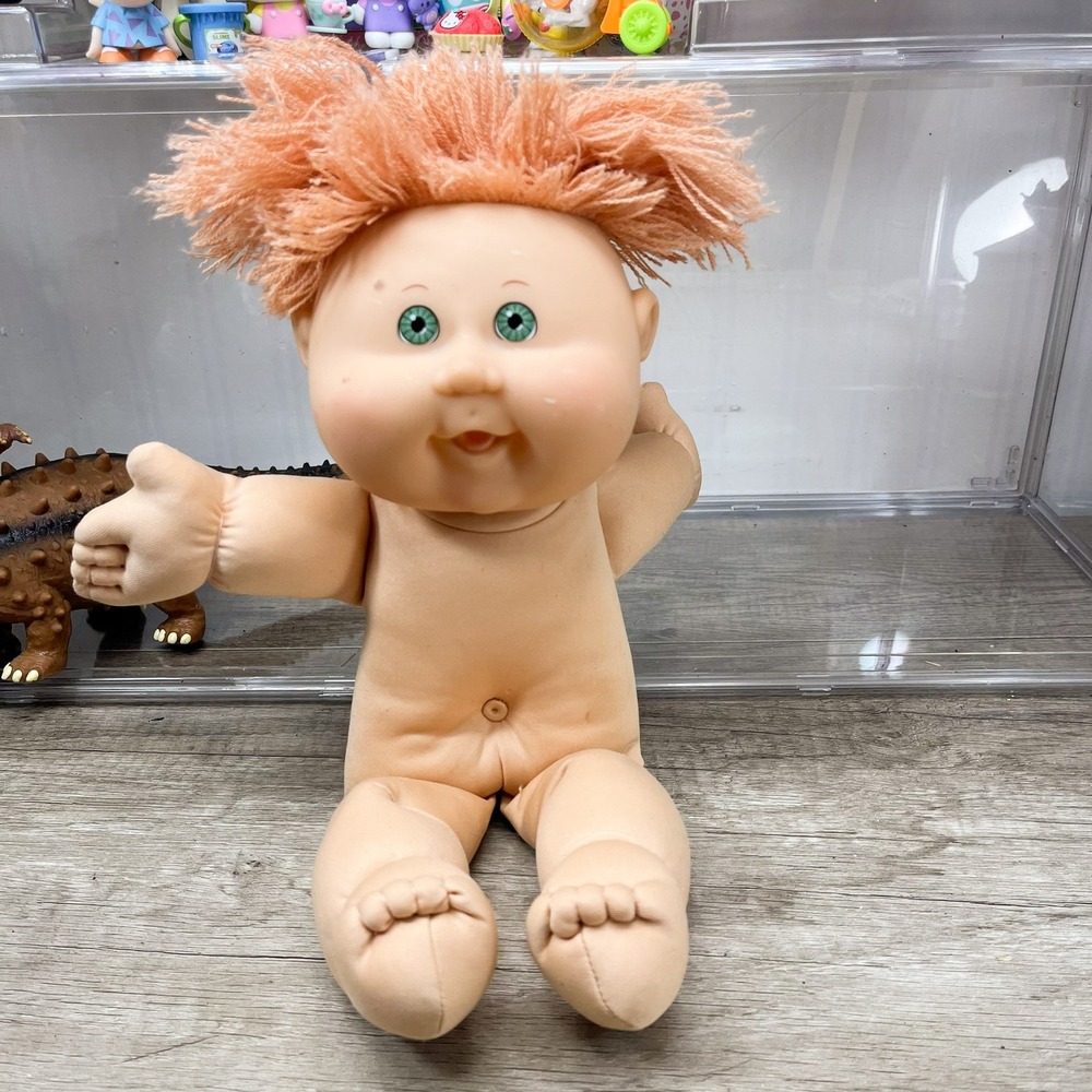 Cabbage Patch Kids Doll 2005 Play Along PA-18 Orange Hair Green Eyes 12‎ Inch